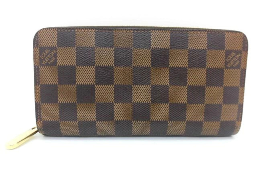 LOUIS VUITTON Zippy Wallet Round Zipper Long Damier Rose Pink Ballerine